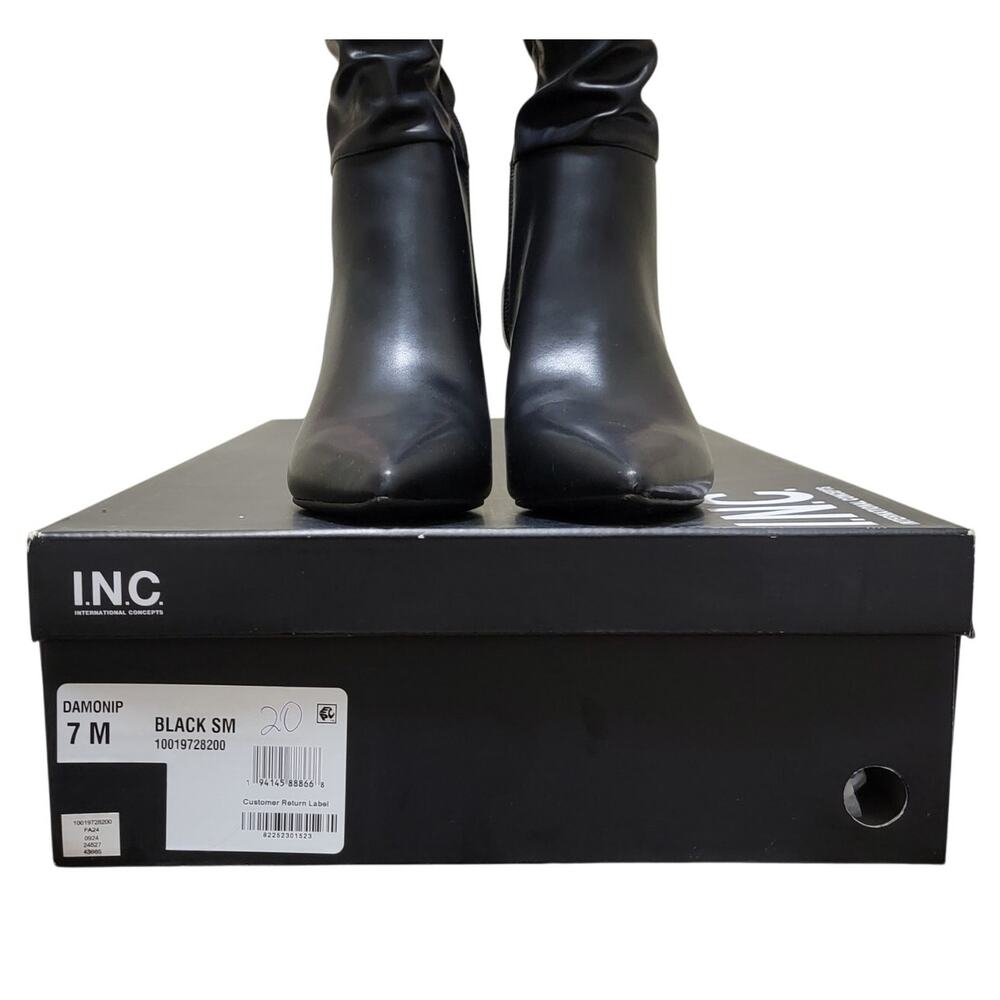 INC INTL Concepts Women Damoni Over The Knee Dress Boots Size US 7M Black - Picture 5 of 5